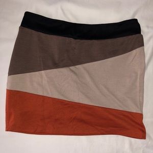 Brown & Red Skirt